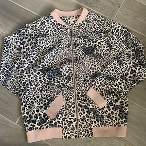 Lightweight Leopard Bomber Jacket